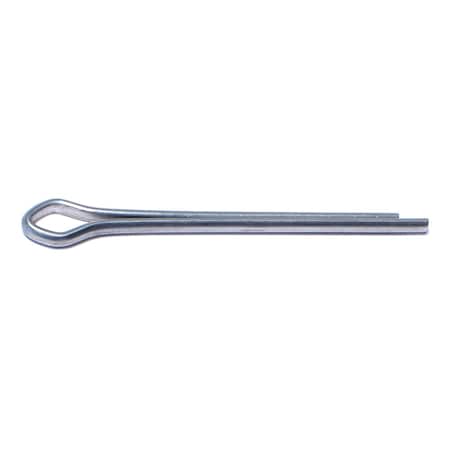 Midwest Fastener Extended Prong Cotter Pin, 3/16 in Dia, 2-1/2 in L, Steel, 100 PK 04042